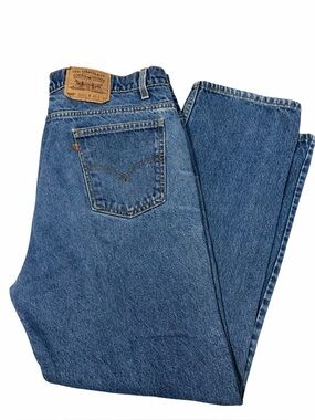 VTG Levis 505 Orange Tab Regular Fit Straight Leg Jeans Mens 42x30 (40x29) 90s